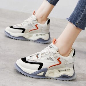 Coloured Gel Sole Chunky Sneakers